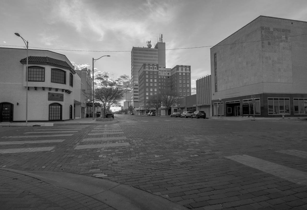 Texas commercial district served by Alpha Tax Solutions